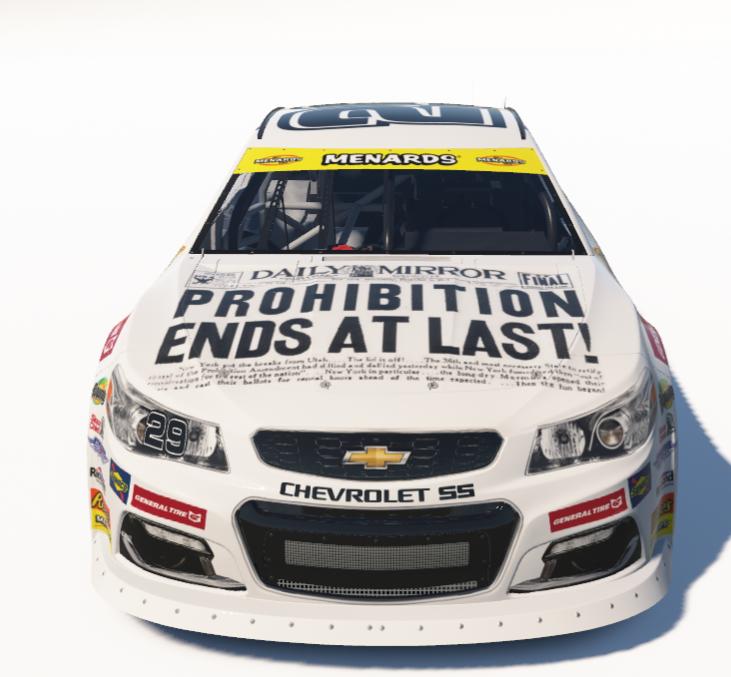 Preview of Kevin Harvick Budweiser "Prohibition Ends!" 2012 ARCA Chevrolet SS by Ronald Lawson2