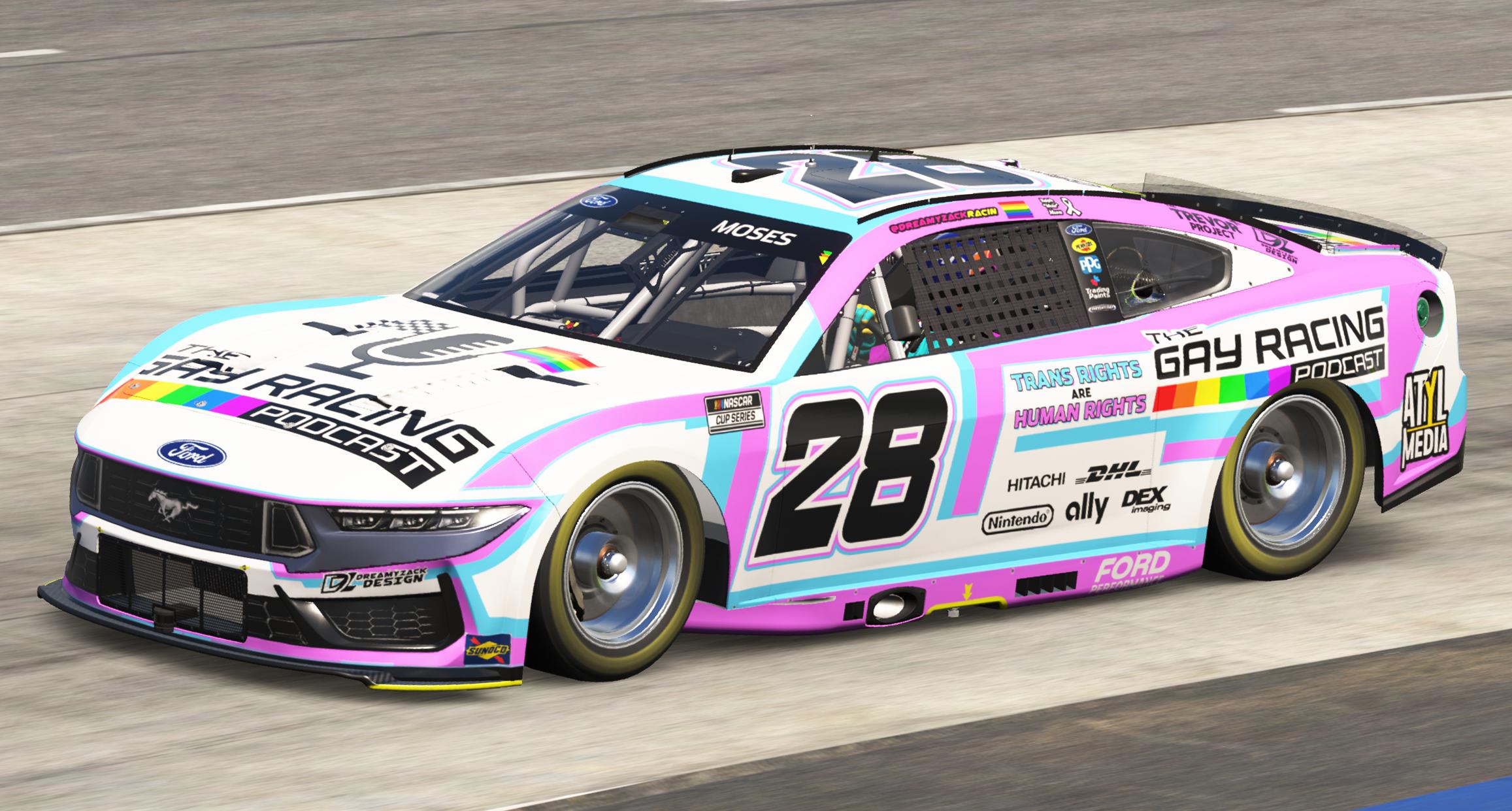 Preview of The Gay Racing Podcast "Trans Rights are Human Rights" by Zack Moses