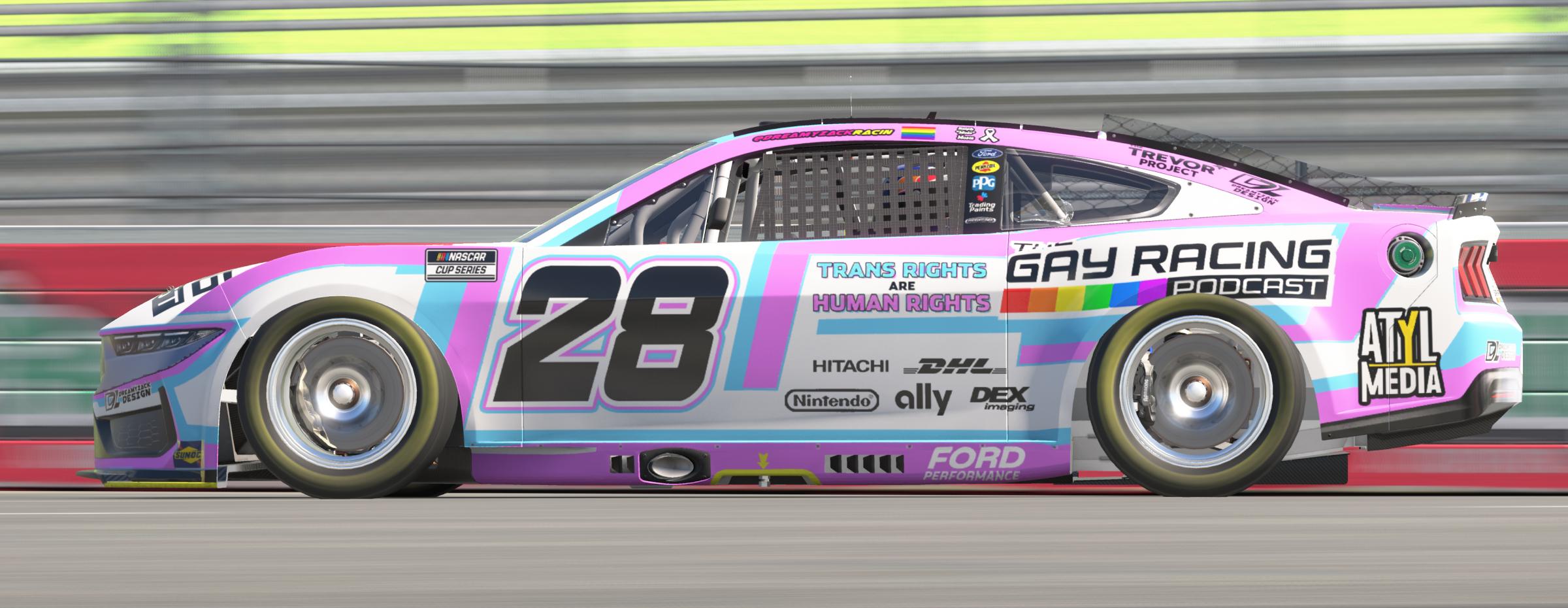 Preview of The Gay Racing Podcast "Trans Rights are Human Rights" by Zack Moses