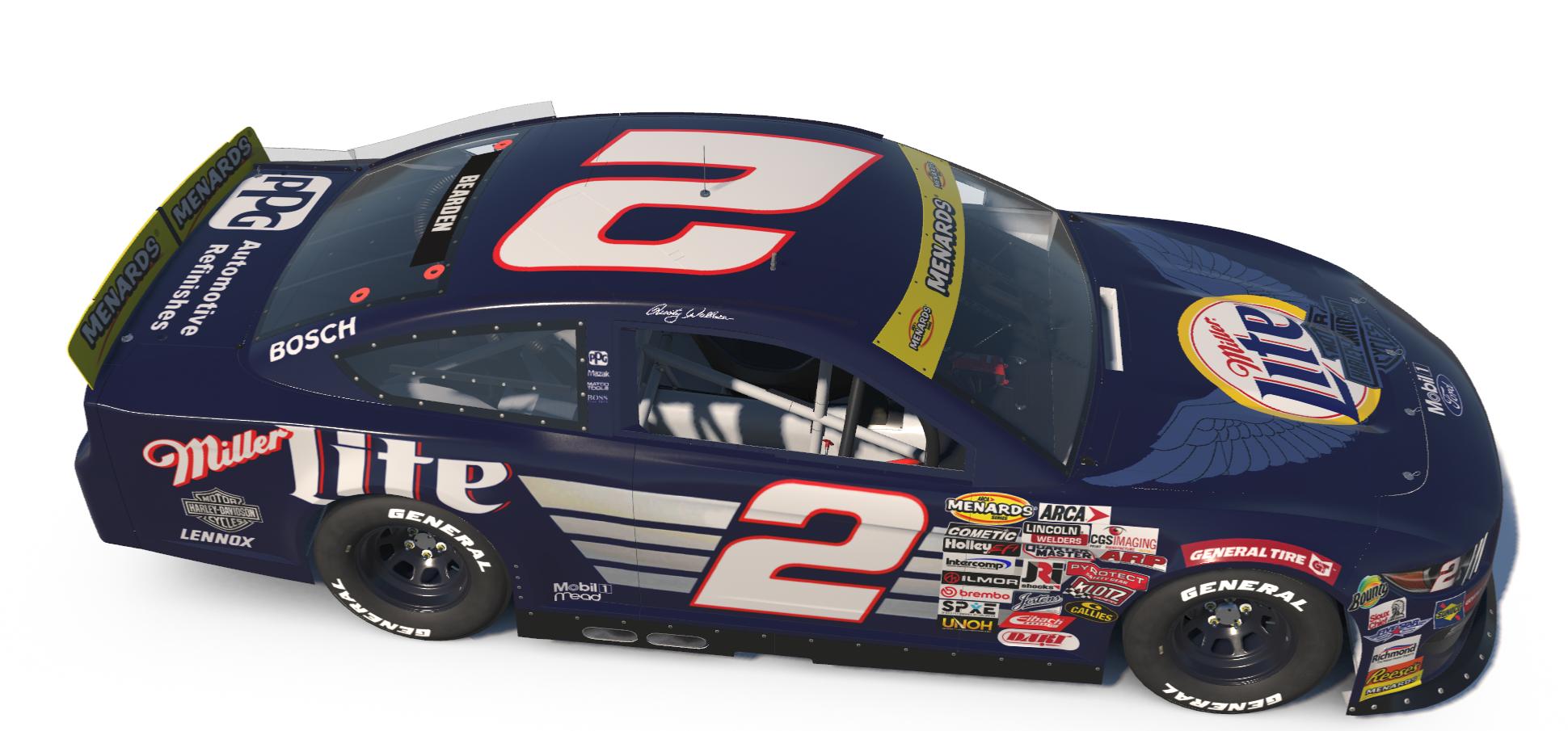 Preview of Rusty Wallace 1999 Miller Harley Davidson Ford No Numbers by Josh Bearden