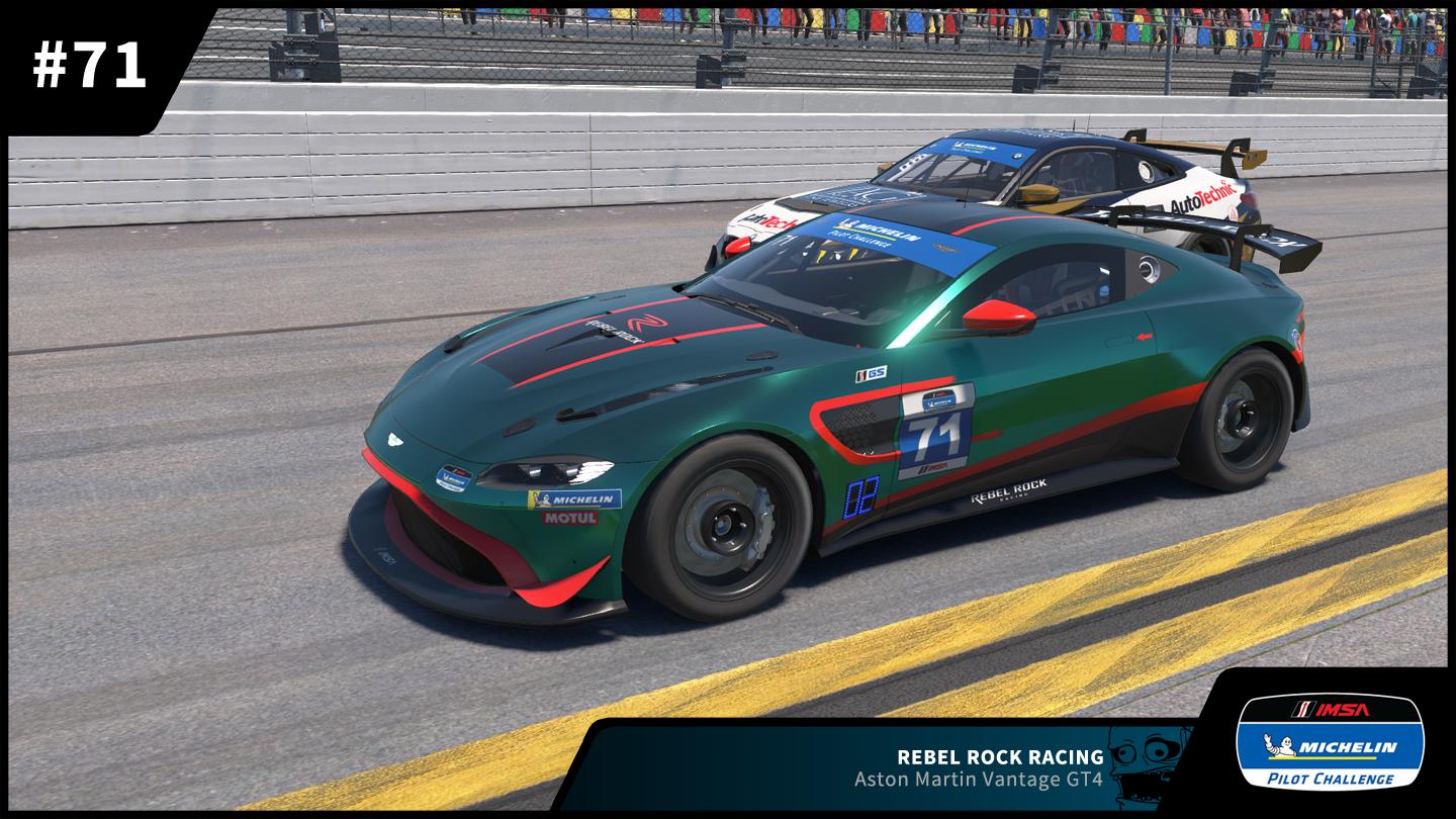Preview of #71 Rebel Rock Racing Aston Martin Vantage GT4 2025 IMSA Michelin Pilot Challenge by Zack W Gould