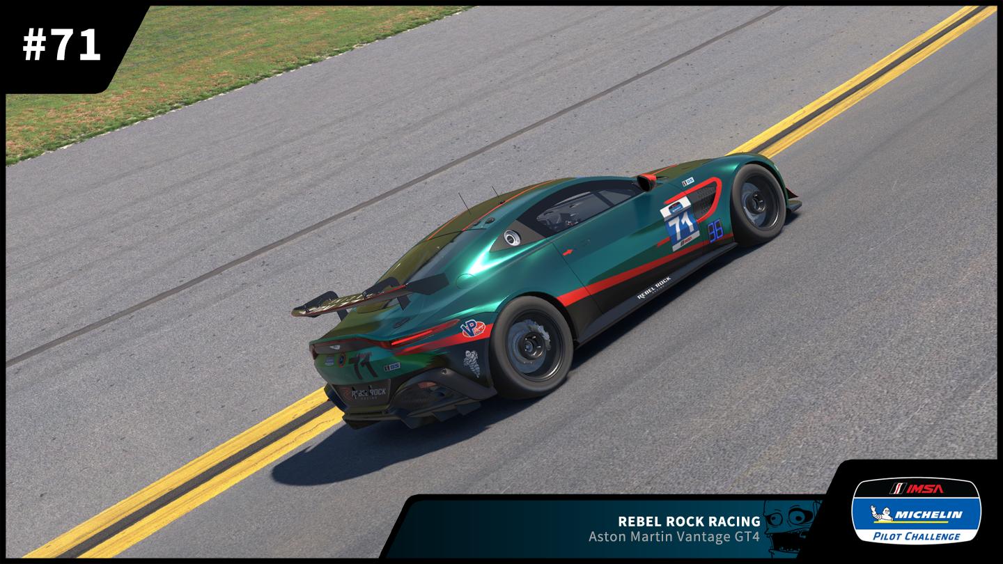 Preview of #71 Rebel Rock Racing Aston Martin Vantage GT4 2025 IMSA Michelin Pilot Challenge by Zack W Gould