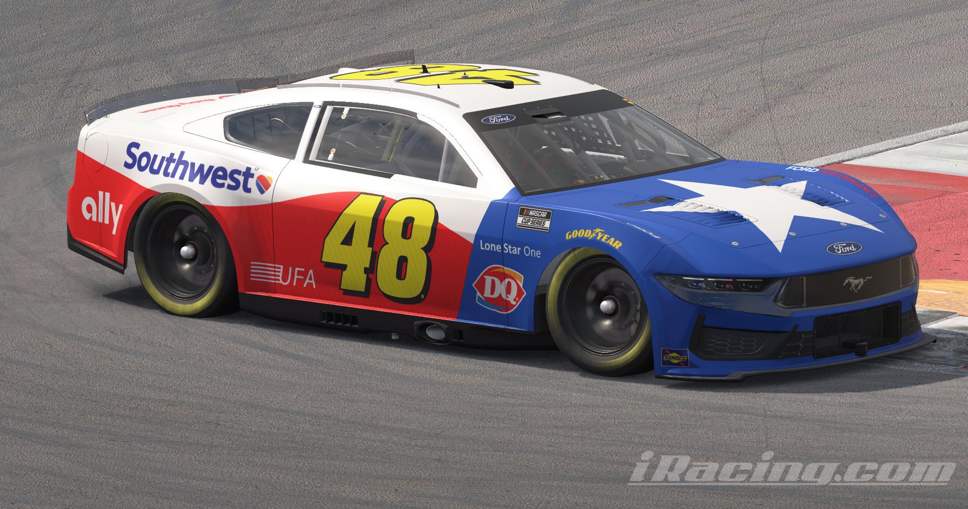 Preview of #48 Southwest Lone Star One NASCAR Next Gen Ford Mustang by Andrew Rattell