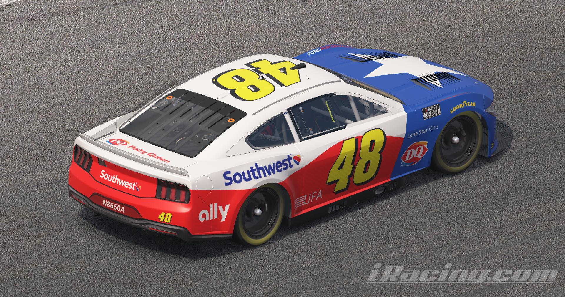 Preview of #48 Southwest Lone Star One NASCAR Next Gen Ford Mustang by Andrew Rattell