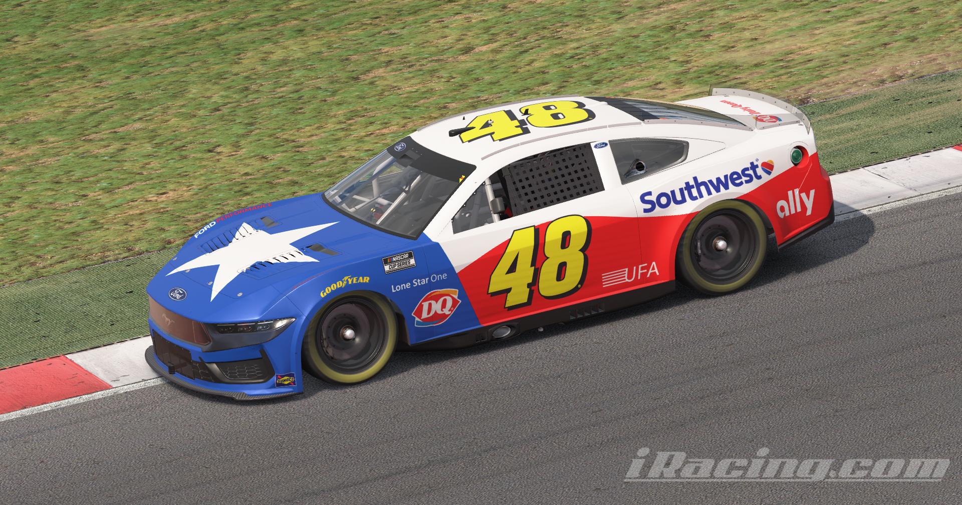 Preview of #48 Southwest Lone Star One NASCAR Next Gen Ford Mustang by Andrew Rattell