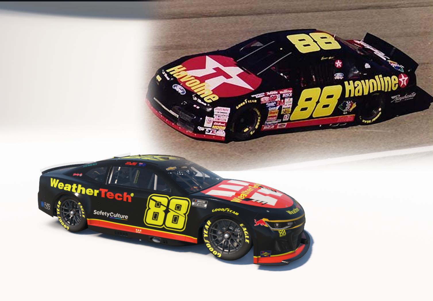 Preview of Shane Van Gisbergen Weather Tech Dale Jarrett Texaco Throwback Concept by Amy Cothron