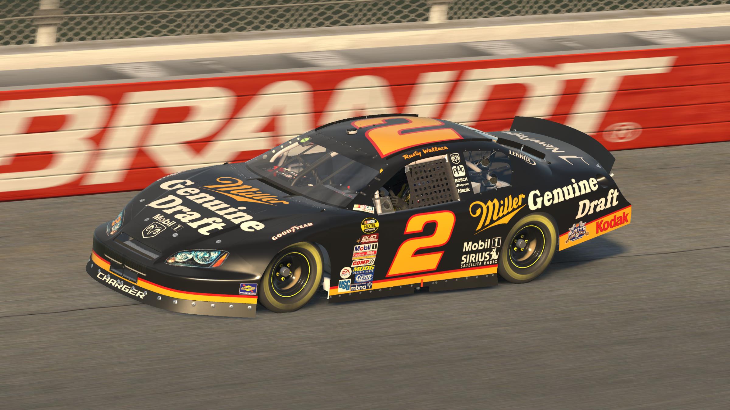 Preview of Rusty Wallace #2 2005 Miller Genuine Draft Dodge Charger by Evan Lach