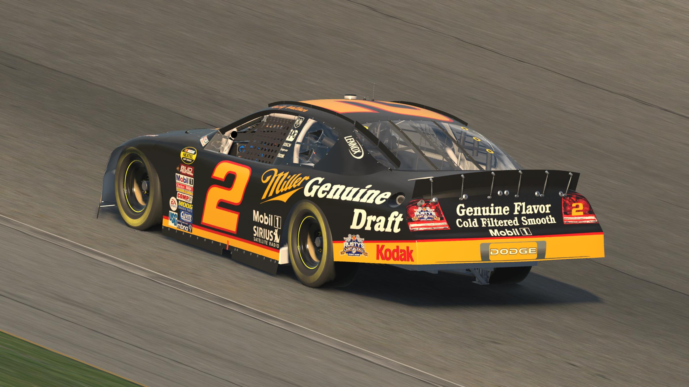 Preview of Rusty Wallace #2 2005 Miller Genuine Draft Dodge Charger by Evan Lach