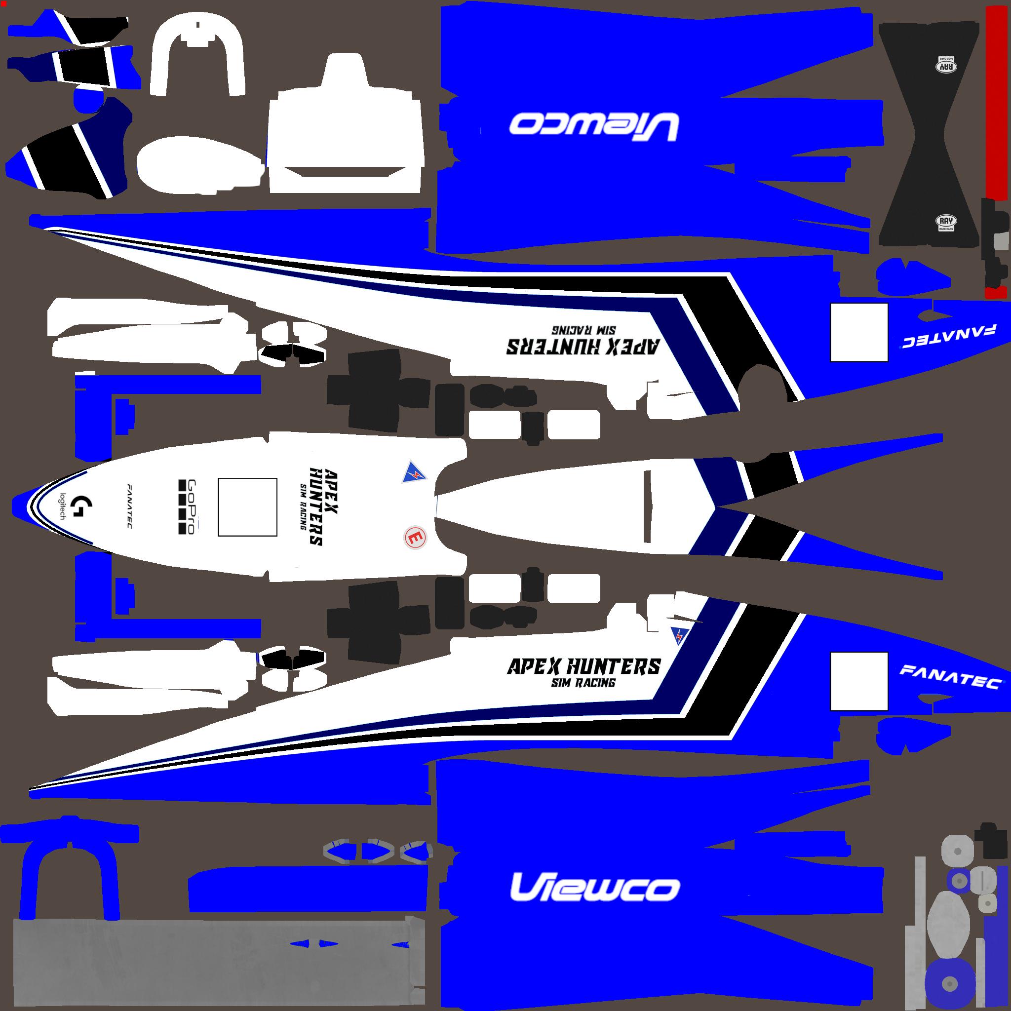 Sim Racer Painter Example Apex Hunters Sim Racing by Craig Bond - Trading Paints
