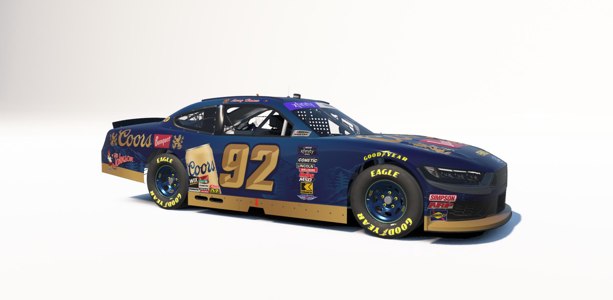 Preview of Larry Hamer 2025 Xfinity Coors Banquet Reverse NN by Aaron Russell