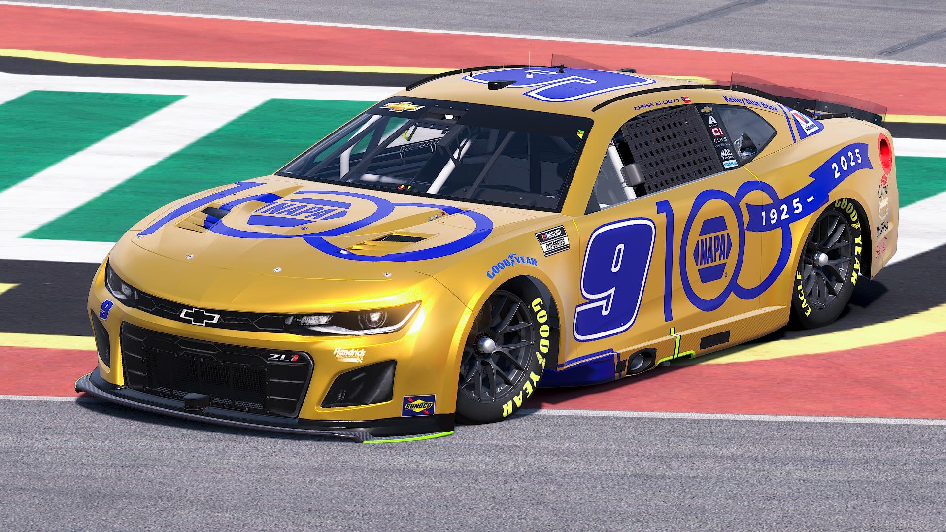 Preview of Chase Elliott 2025 "100 years" Napa Auto Parts by Diego A Acuna