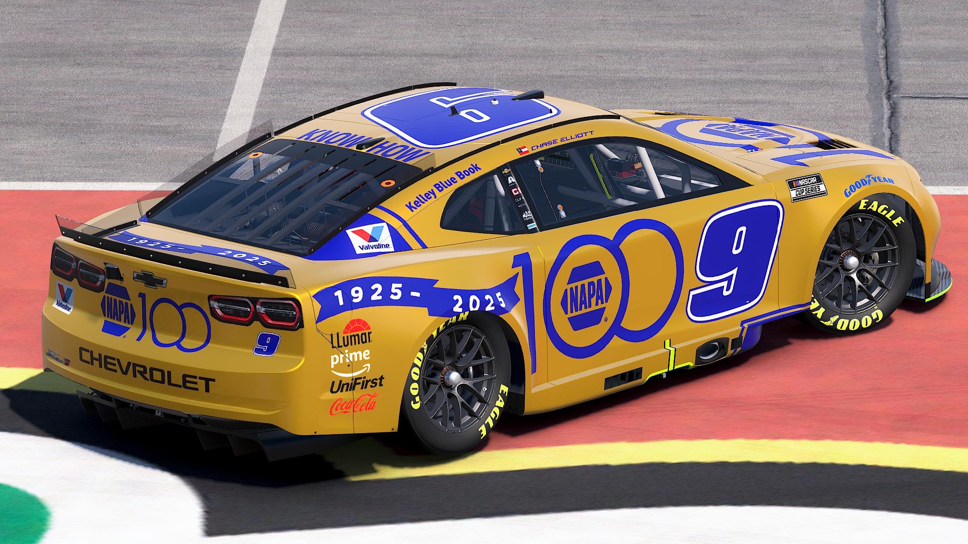Preview of Chase Elliott 2025 "100 years" Napa Auto Parts by Diego A Acuna