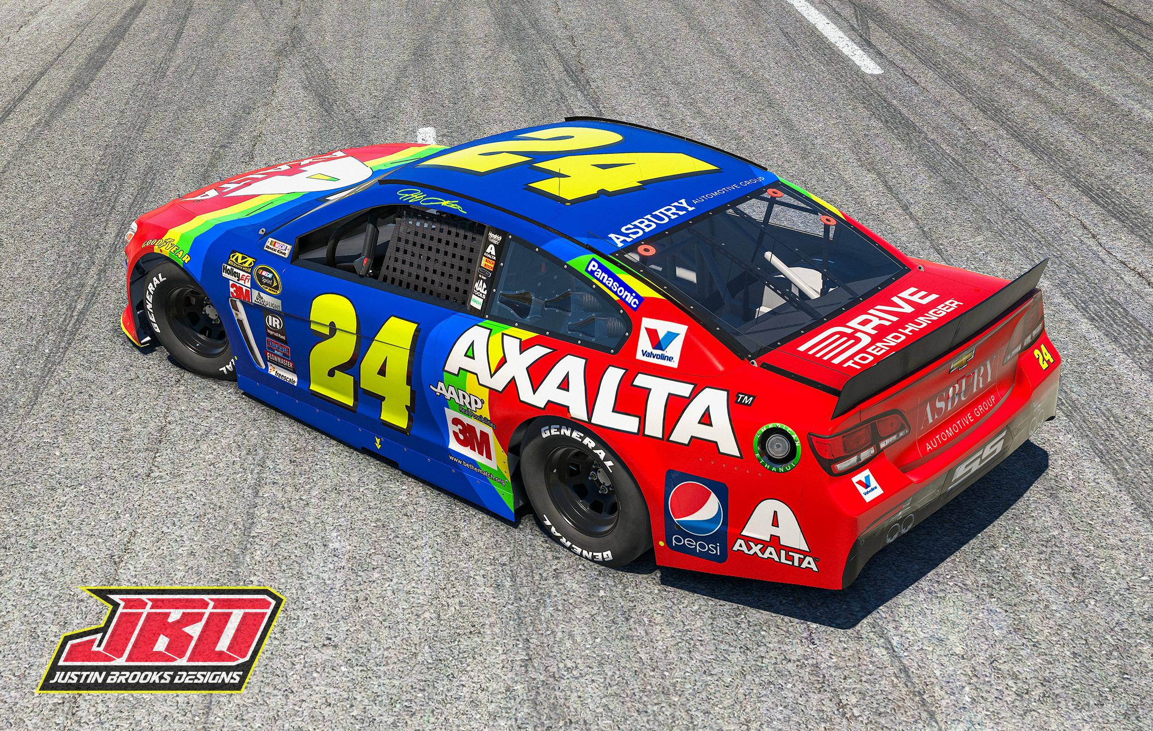 Preview of 2015 Jeff Gordon Bristol "The Rainbow Warrior" Chevrolet SS by Justin Brooks