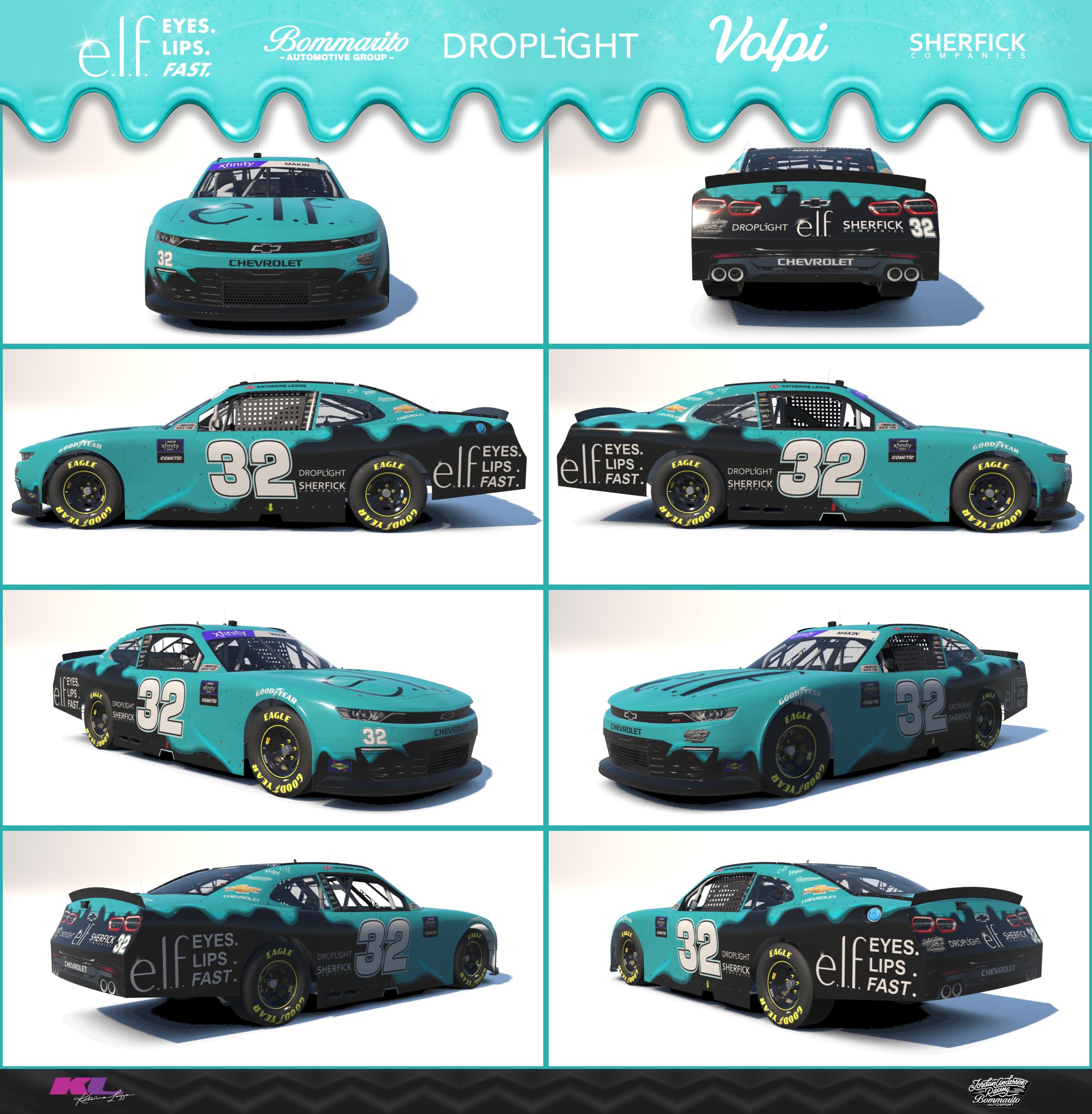 Preview of 2025 #32 Katherine Legge Jordan Anderson Racing | elf Cosmetics (No #s) by Nikolay Makin
