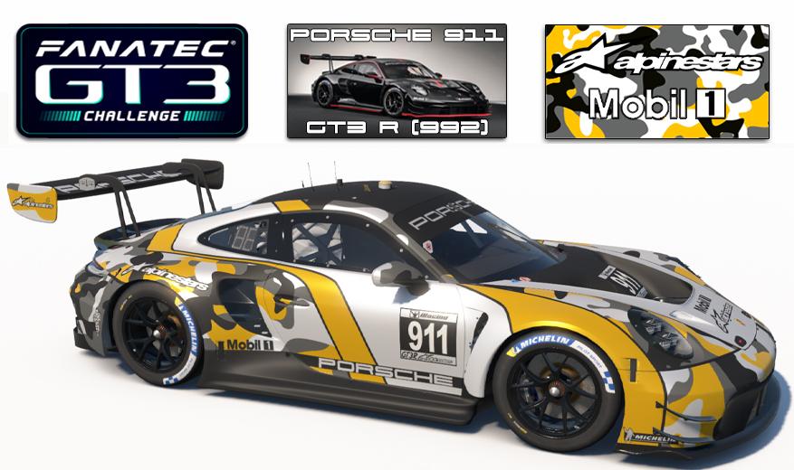 Preview of Porsche 911 GT3 R (992) alpinestars by Francisco Montes