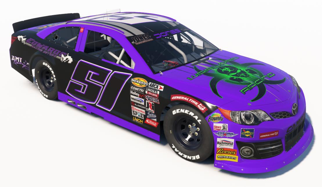 Preview of Eddie Jones Jr #51 JBSRL ARCA by Eddie Jones Jr