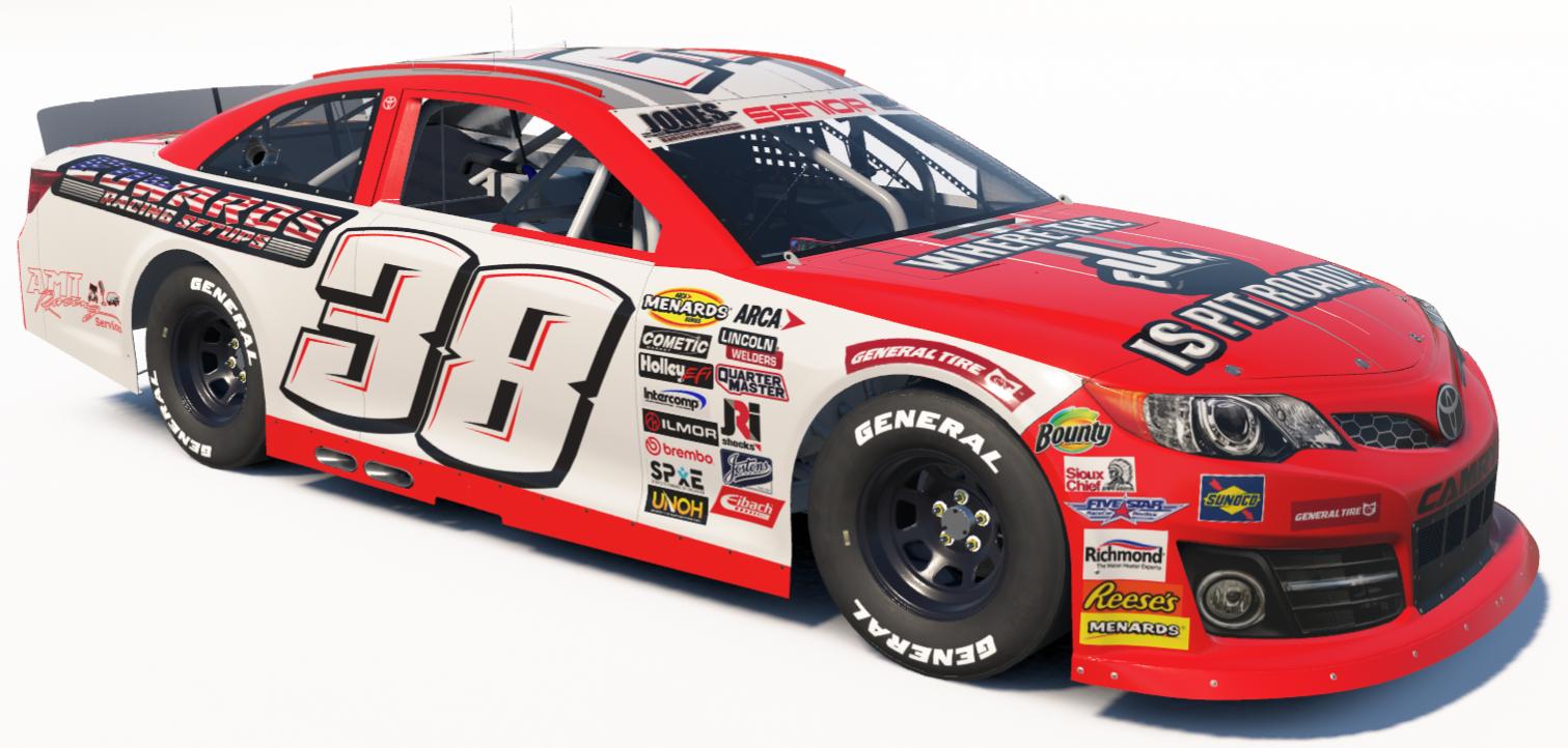 Preview of Ed Jones Sr. #38 JBSRL ARCA by Eddie Jones Jr