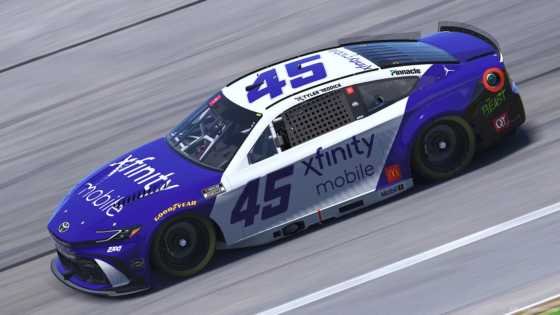 Preview of Tyler Reddick Xfinity Mobile Toyota Camry (Custom #) by Caleb Eichler