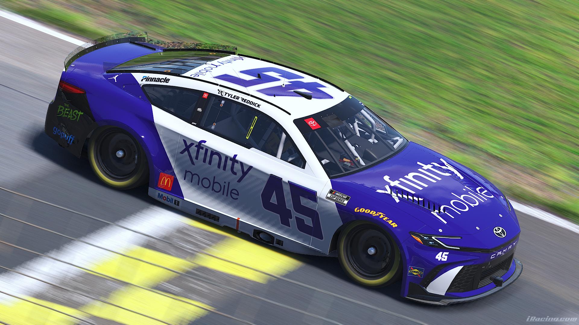 Preview of Tyler Reddick Xfinity Mobile Toyota Camry (Custom #) by Caleb Eichler