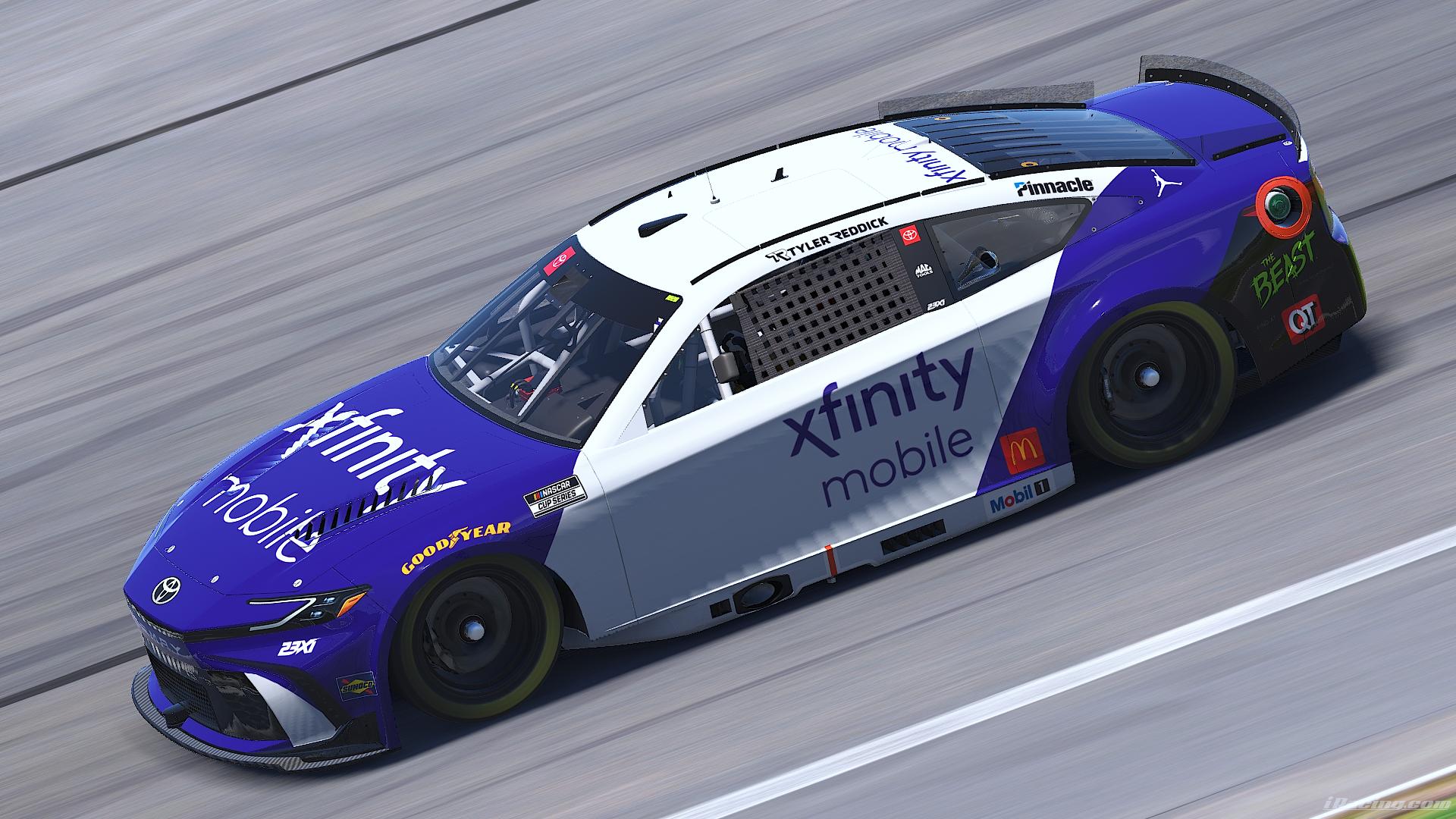 Preview of Tyler Reddick Xfinity Mobile Toyota Camry (No #) by Caleb Eichler