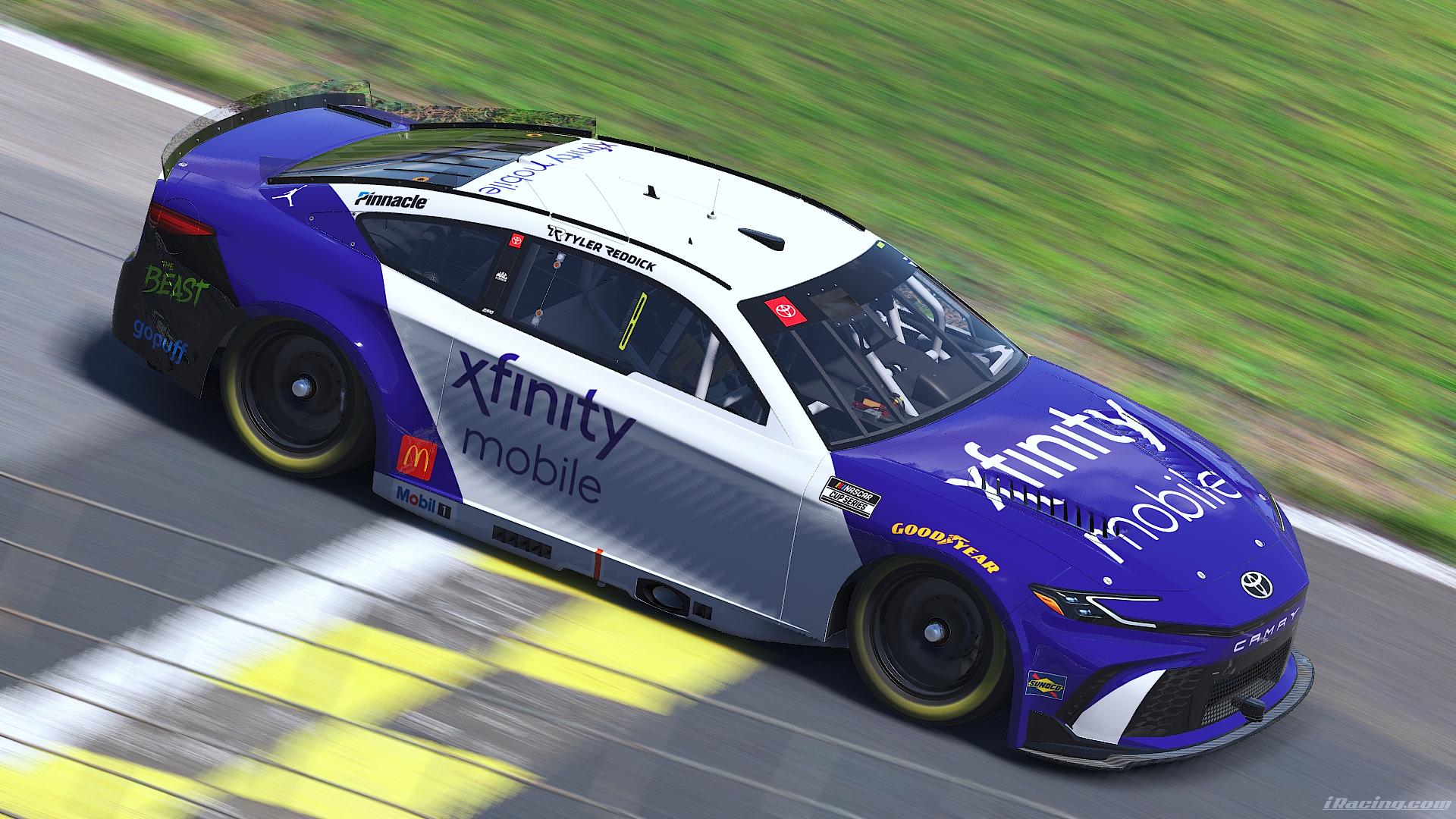 Preview of Tyler Reddick Xfinity Mobile Toyota Camry (No #) by Caleb Eichler
