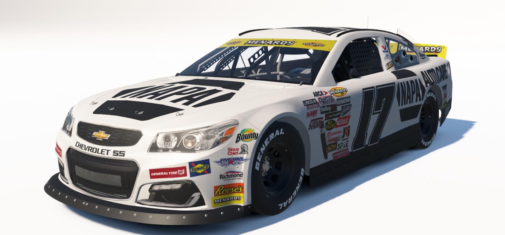 Preview of Fantasy White Napa ARCA Chevrolet SS by Ronald Lawson2