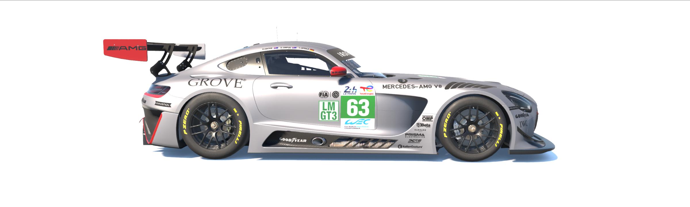 Preview of Mercedes-AMG GT3 EVO - Iron Lynx - 24 Hours of Le Mans - Red by P&auml;r Lommelen