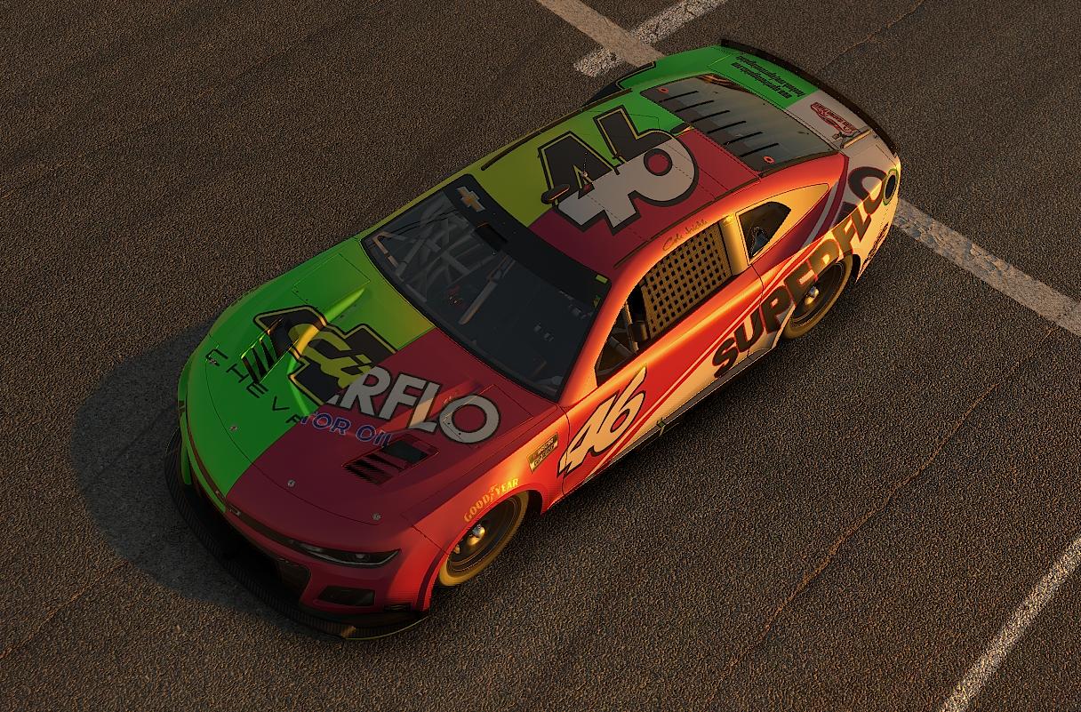 Preview of Days Of Thunder Split Car -- City Chevy/Superflo Motor Oils by Steven Ayers Jr