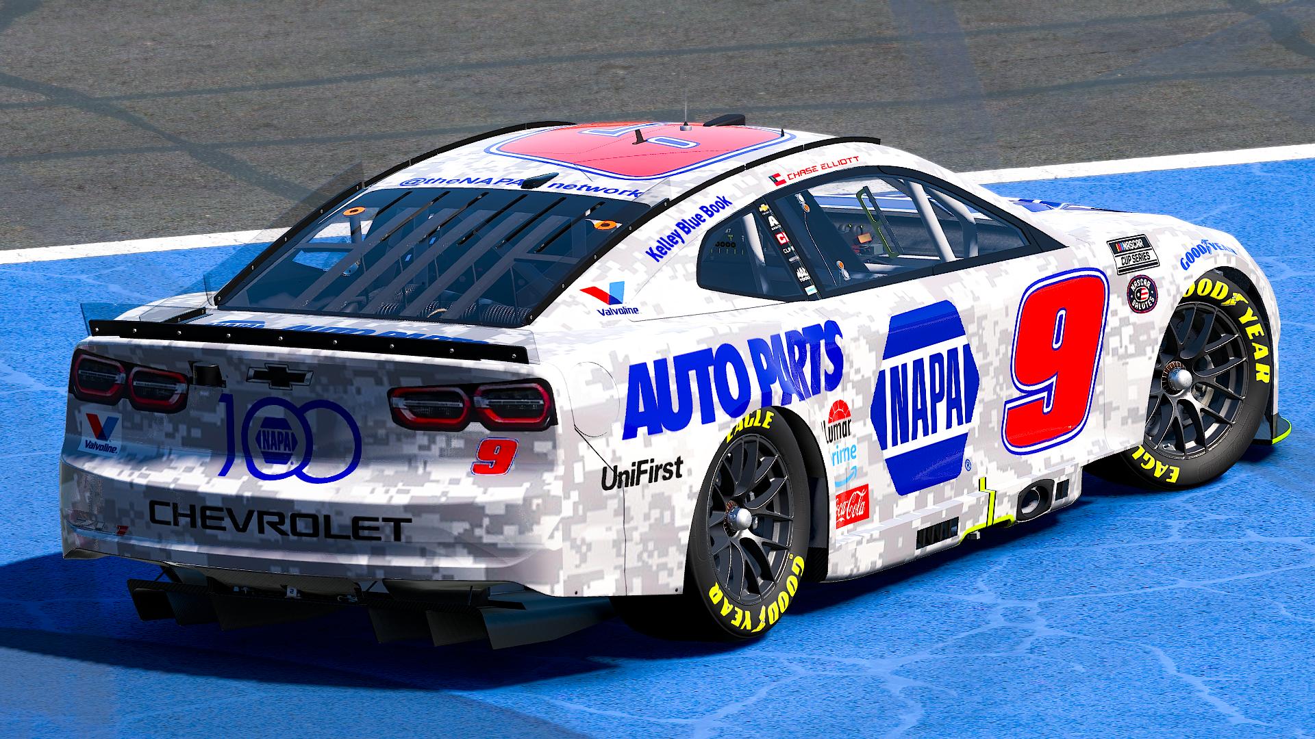 Preview of Chase Elliott 2025 Napa Auto Parts "Patriotic" by Diego A Acuna