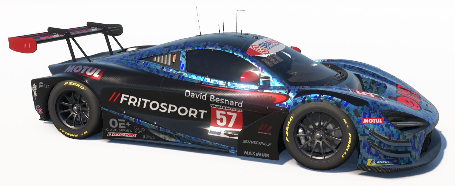 Preview of McLaren 720s EVO GT3 FRITOSPORT Factory modded blue confetti David Besnard by Edgar S.