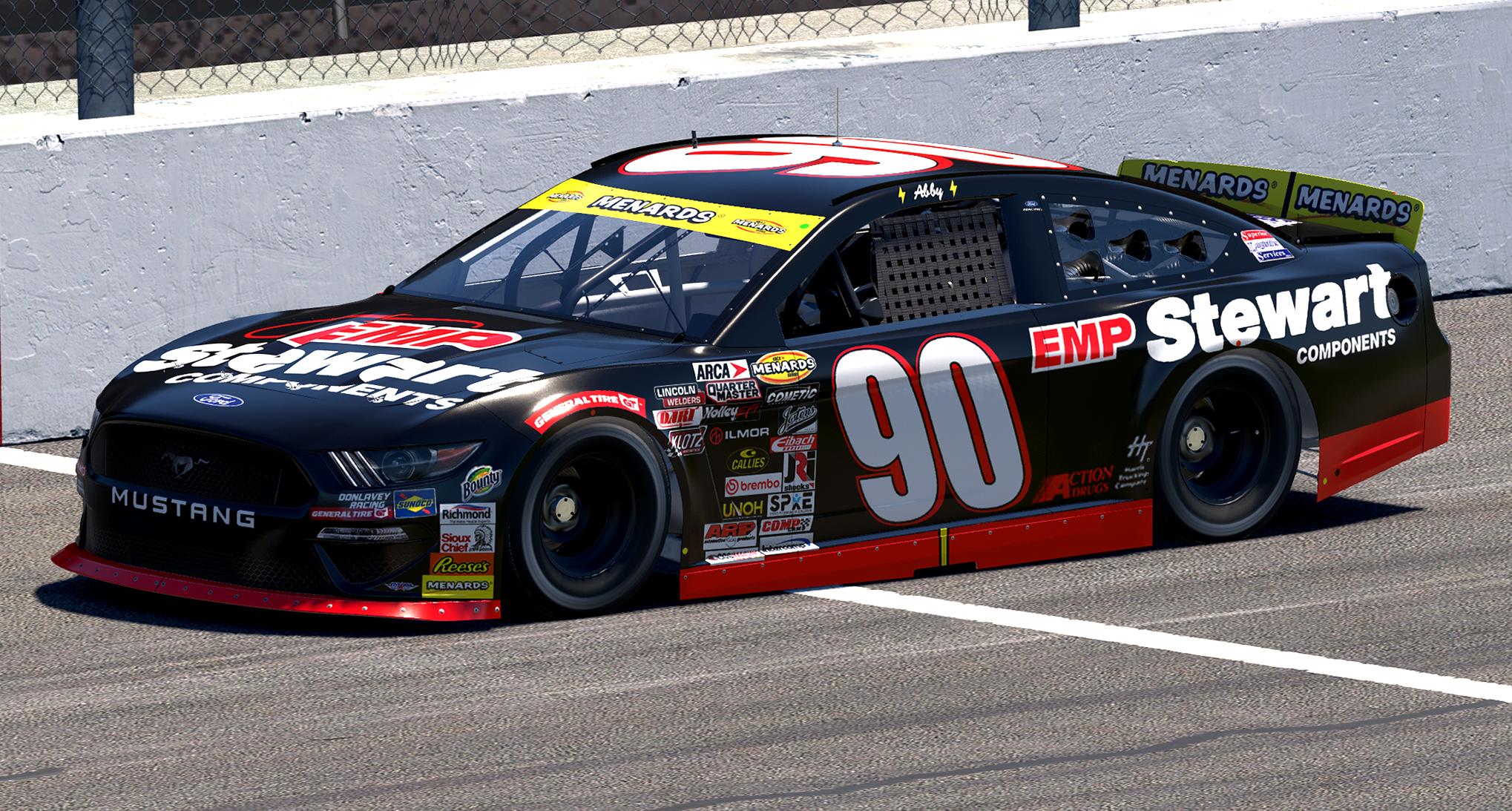 Preview of #90 Jason Hedlesky / Donlavey Racing - EMP Stewart 2003 / 2025 ARCA by Abigail von Exner