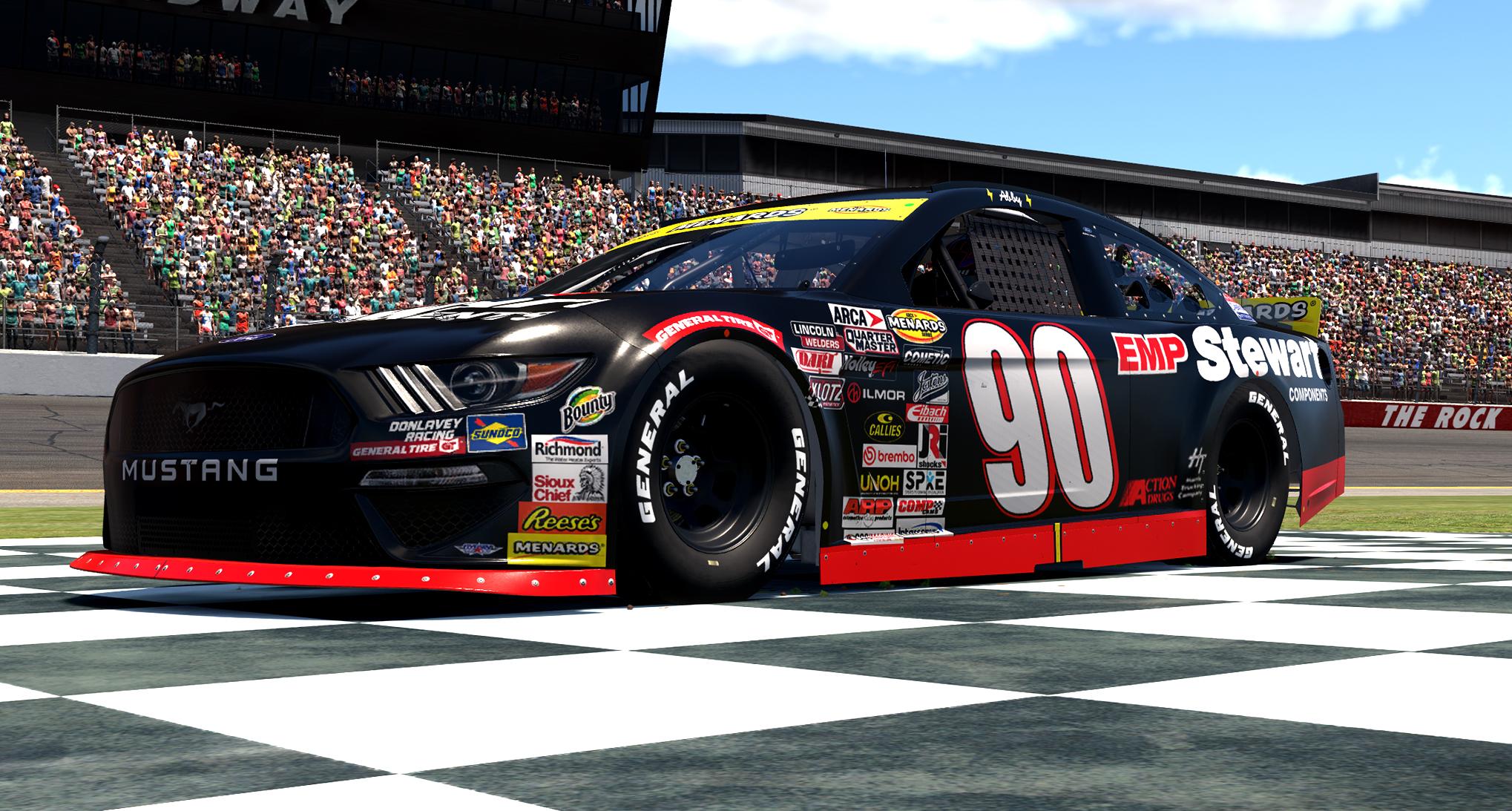 Preview of #90 Jason Hedlesky / Donlavey Racing - EMP Stewart 2003 / 2025 ARCA by Abigail von Exner