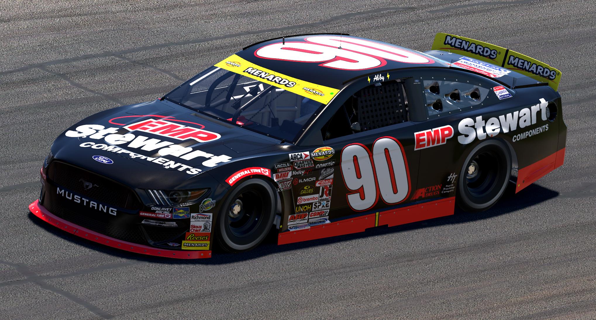 Preview of #90 Jason Hedlesky / Donlavey Racing - EMP Stewart 2003 / 2025 ARCA by Abigail von Exner