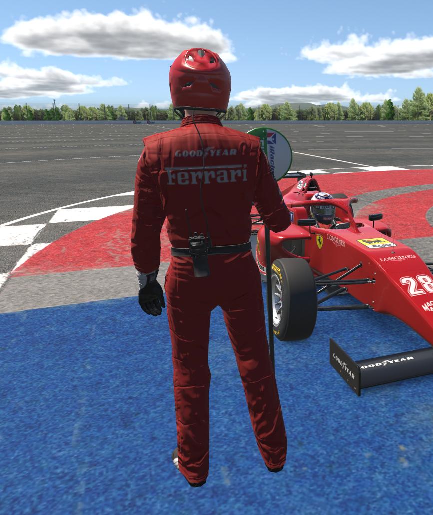 Preview of 1983 Ferrari suit by Bruce Funderburg