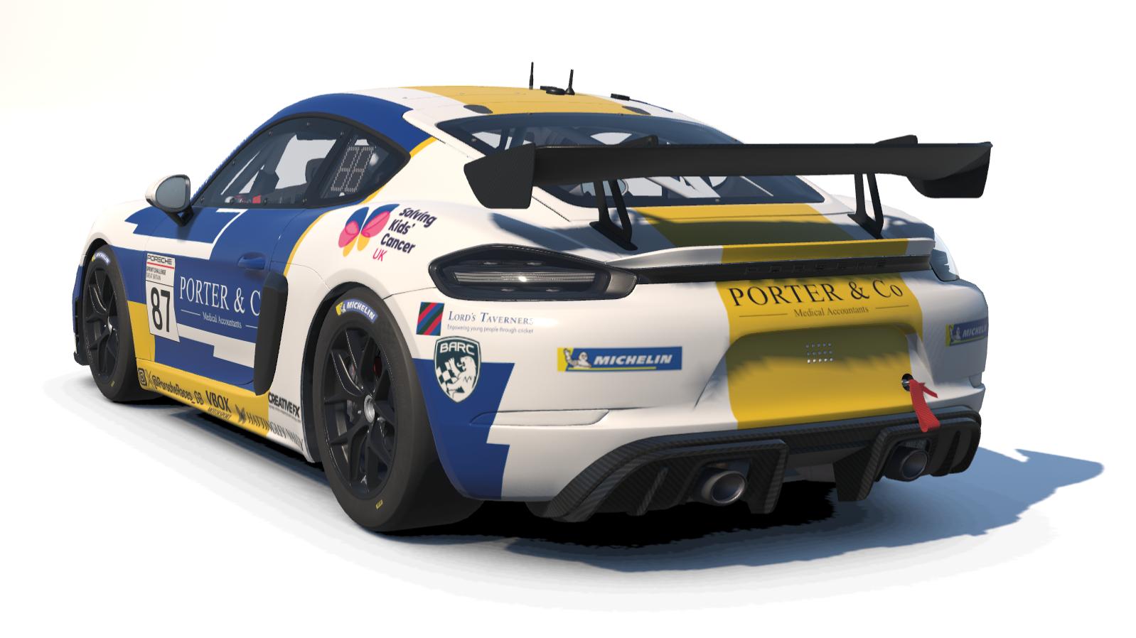 Team Parker Racing Car #87 Paul Porter - Porsche Sprint Challenge GB ...