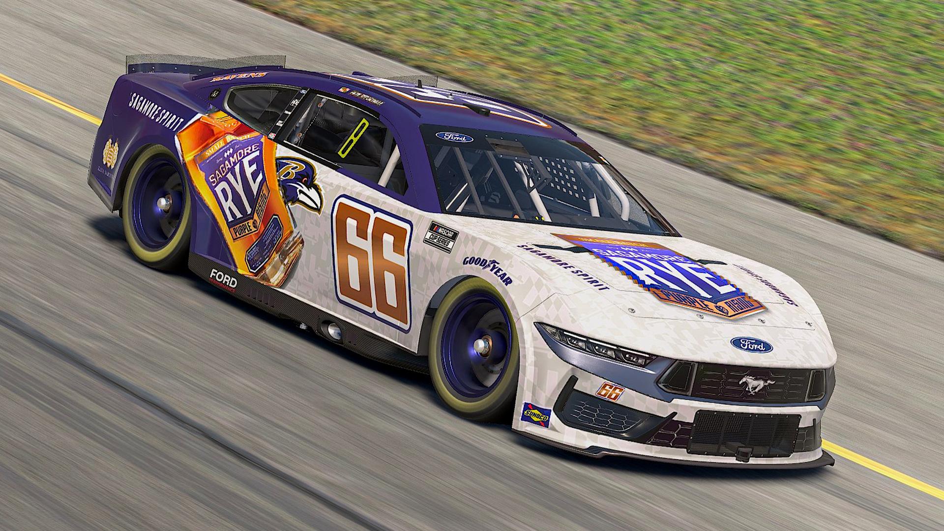 Preview of Sagamore Spirit RYE Whiskey: Purple Rising Baltimore Ravens Edition - Ford Mustang by Peter R.