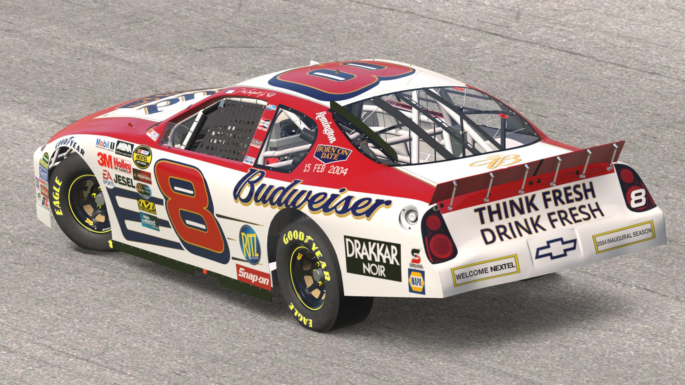 Preview of 2004 Dale Earnhardt, Jr. #8 Budweiser Born On Date [Daytona 500] (Sim Stamped - Superspeedway) by Tom W.