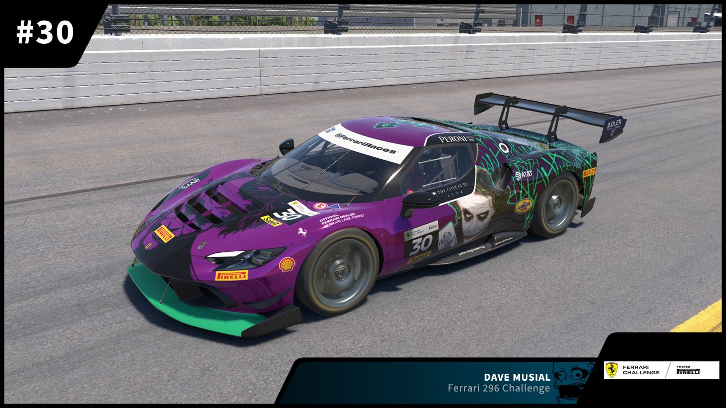 30 Dave Musial Ferrari 296 Challenge 2025 Ferrari Challenge North