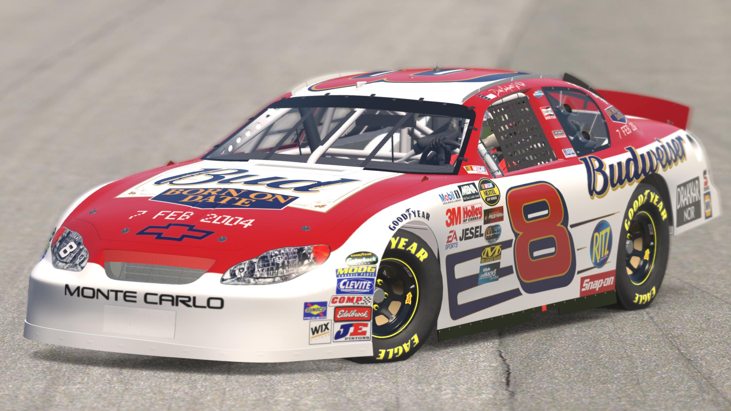 Preview of 2004 Dale Earnhardt, Jr. #8 Budweiser Born On Date [Budweiser Shootout] (Custom Numbers - Stockcar) by Tom W.