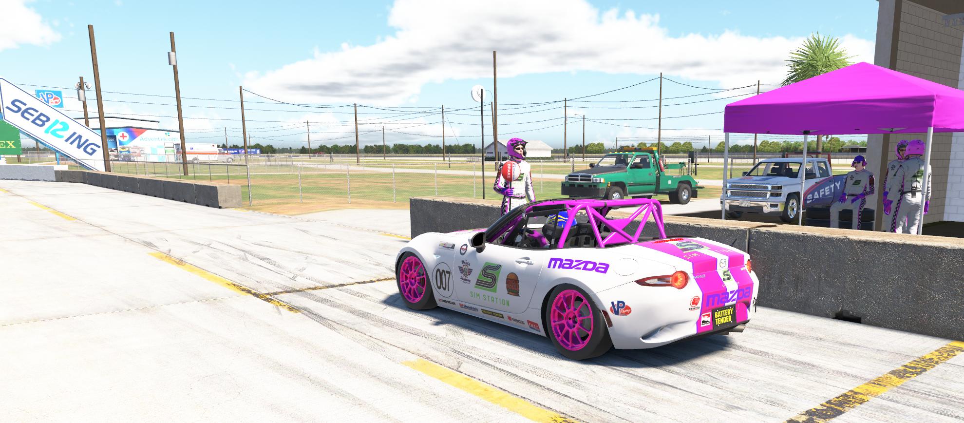 Pink Racing Sim Bundle Sim Station MX-5 Pink by Jon W. - Trading Paints