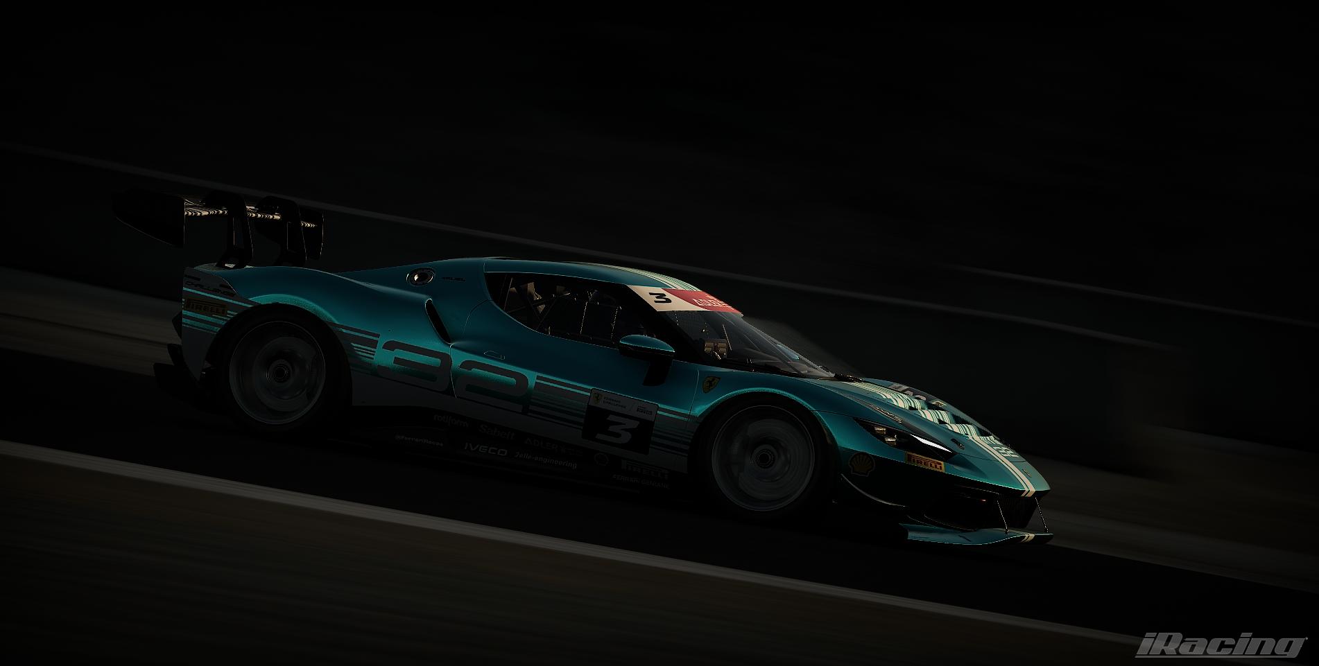 Preview of cyan Ferrari 296 Challenge 32 by Hayato Iwashita