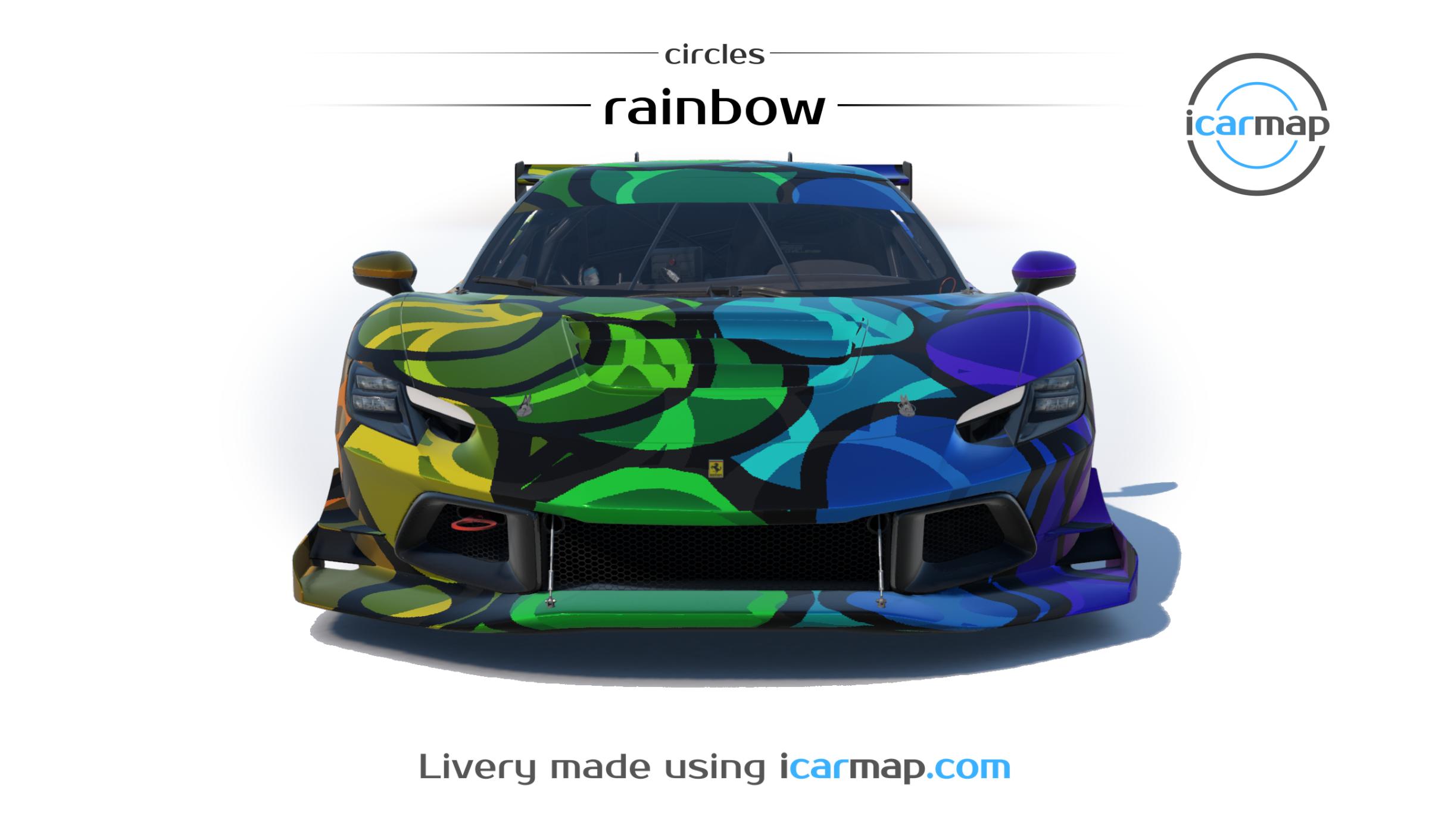 Preview of Circles - Rainbow (Ferrari 296 Challenge) by Will M.