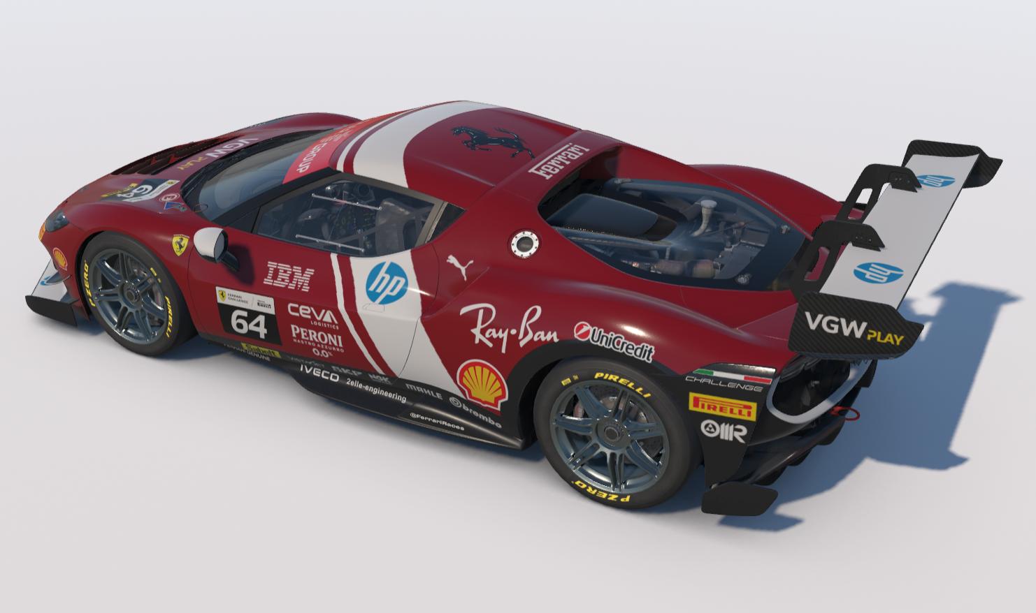 Preview of Ferrari 296 Challenge - SF-25 by Andrea Zanon
