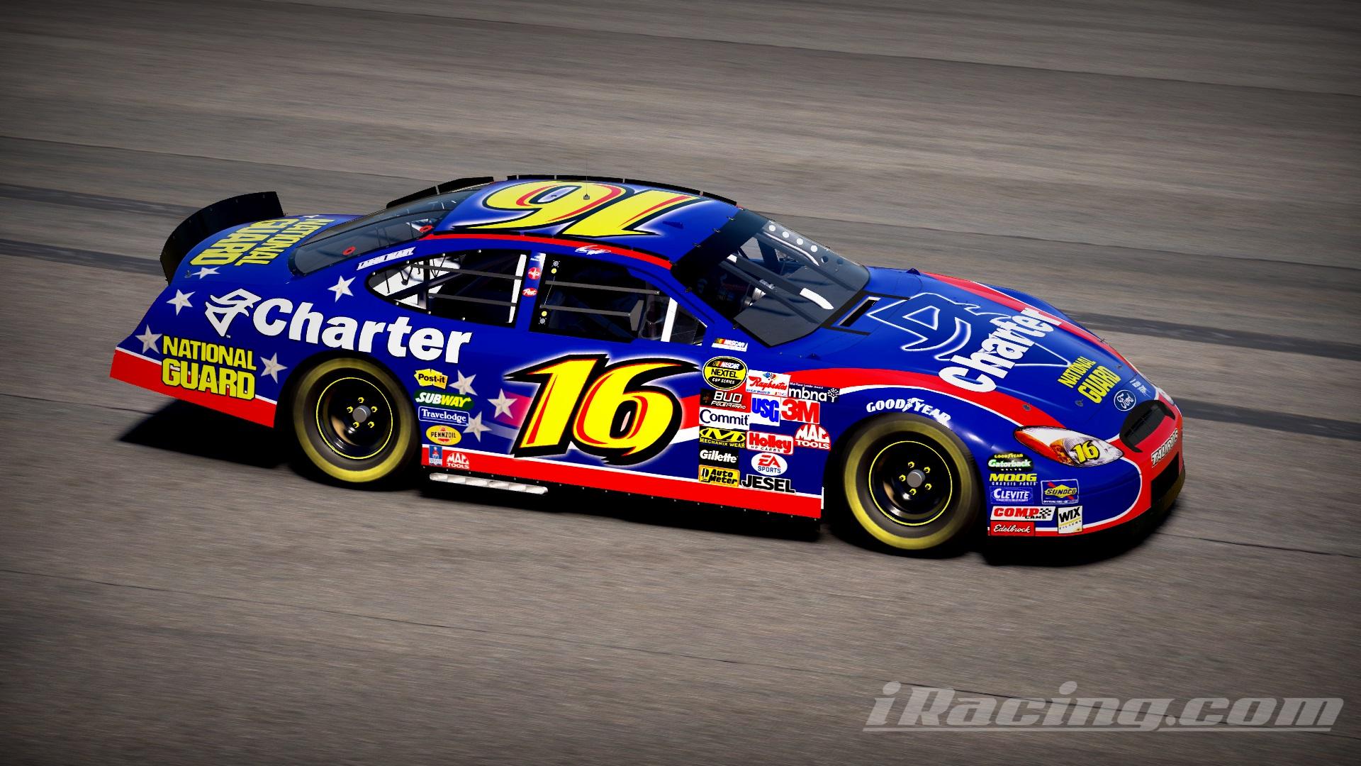 Preview of 2005 #16 Greg Biffle Charter v1 Ford Taurus Sim Stamped Number by Christian Budd