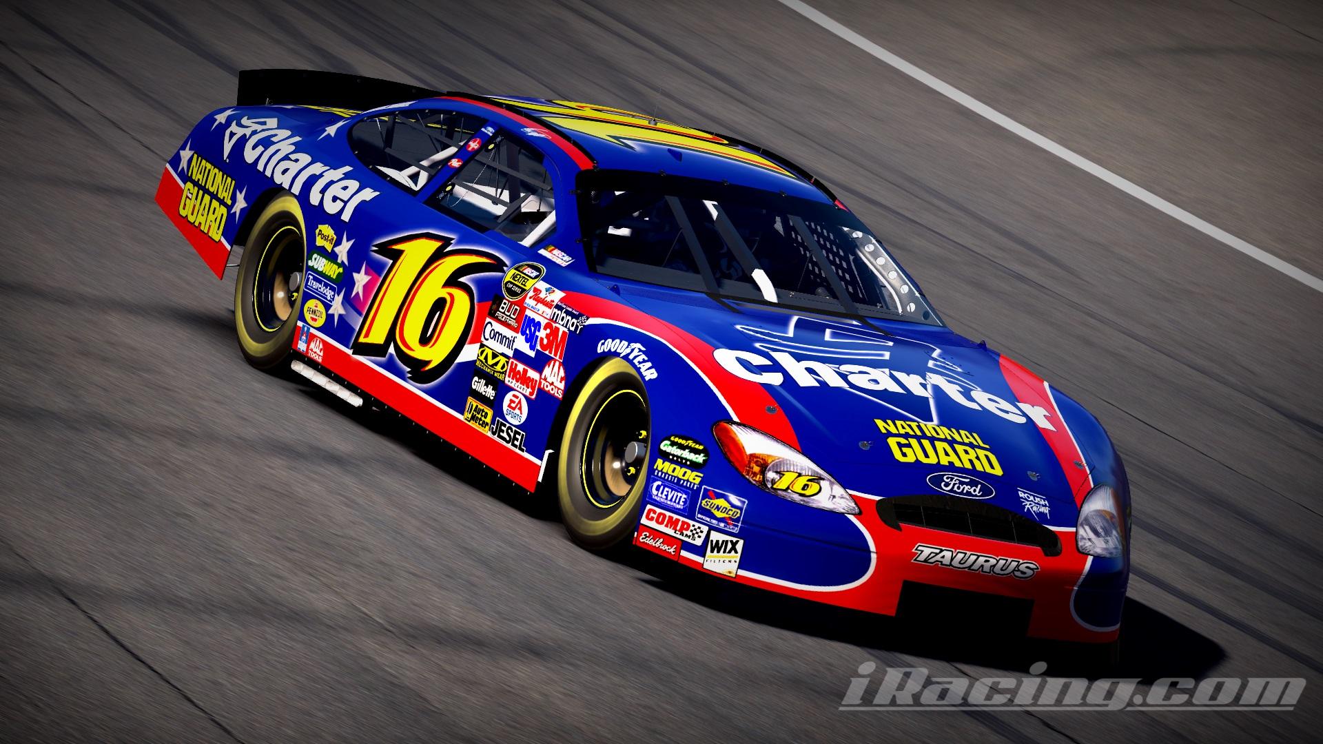 Preview of 2005 #16 Greg Biffle Charter v1 Ford Taurus Sim Stamped Number by Christian Budd