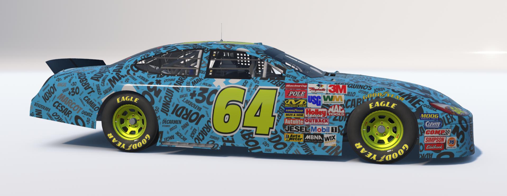 Preview of NASCAR Ford Taurus Gen 4 SS md30 nube nombres azul by Jesús Arboleya