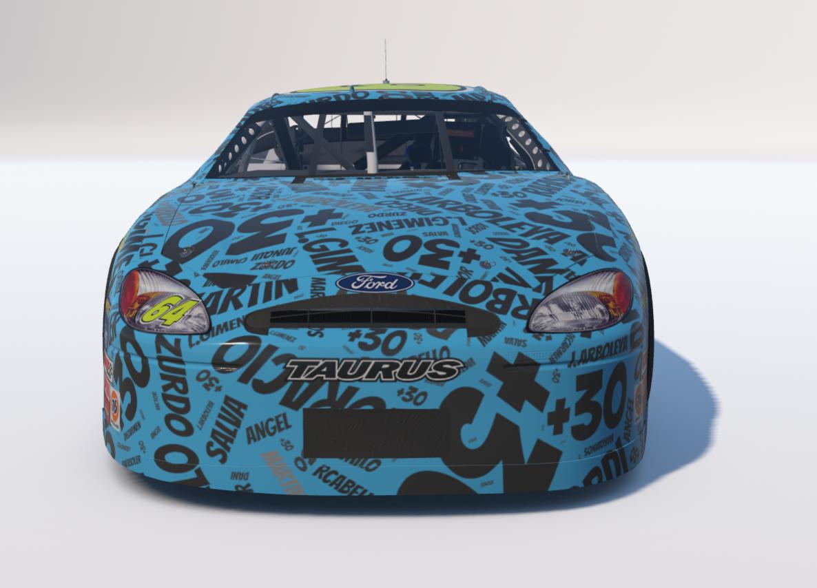 Preview of NASCAR Ford Taurus Gen 4 SS md30 nube nombres azul by Jesús Arboleya