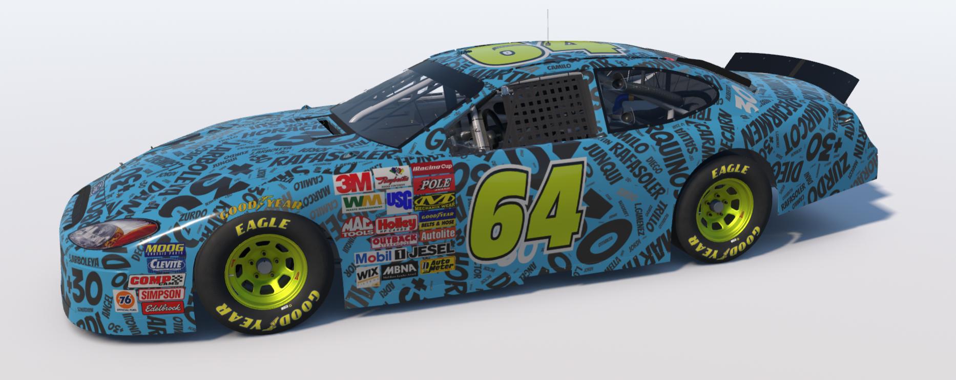 Preview of NASCAR Ford Taurus Gen 4 SS md30 nube nombres azul by Jesús Arboleya
