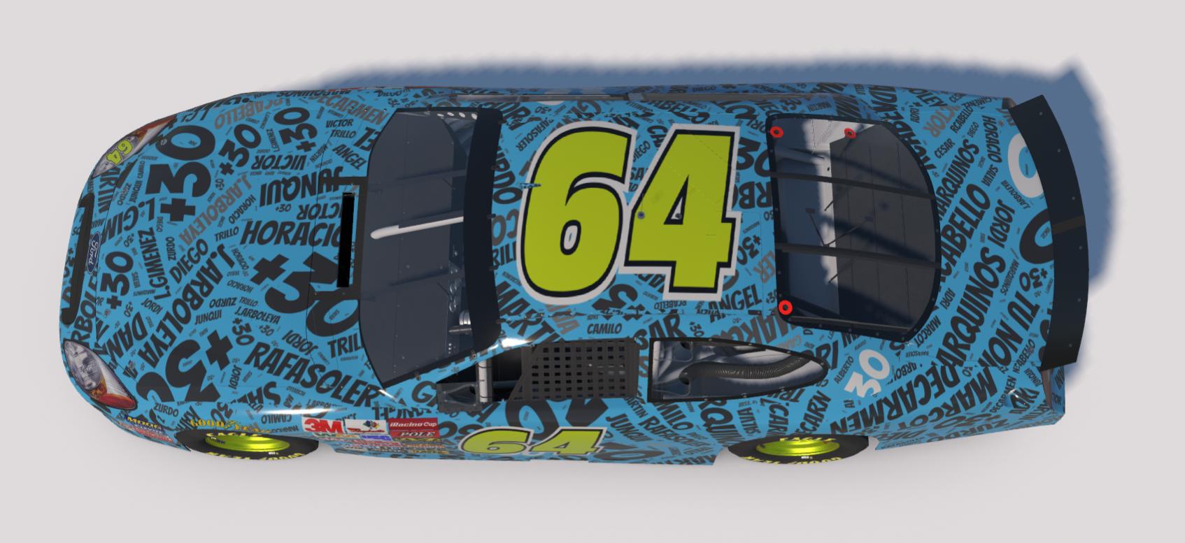 Preview of NASCAR Ford Taurus Gen 4 SS md30 nube nombres azul by Jesús Arboleya