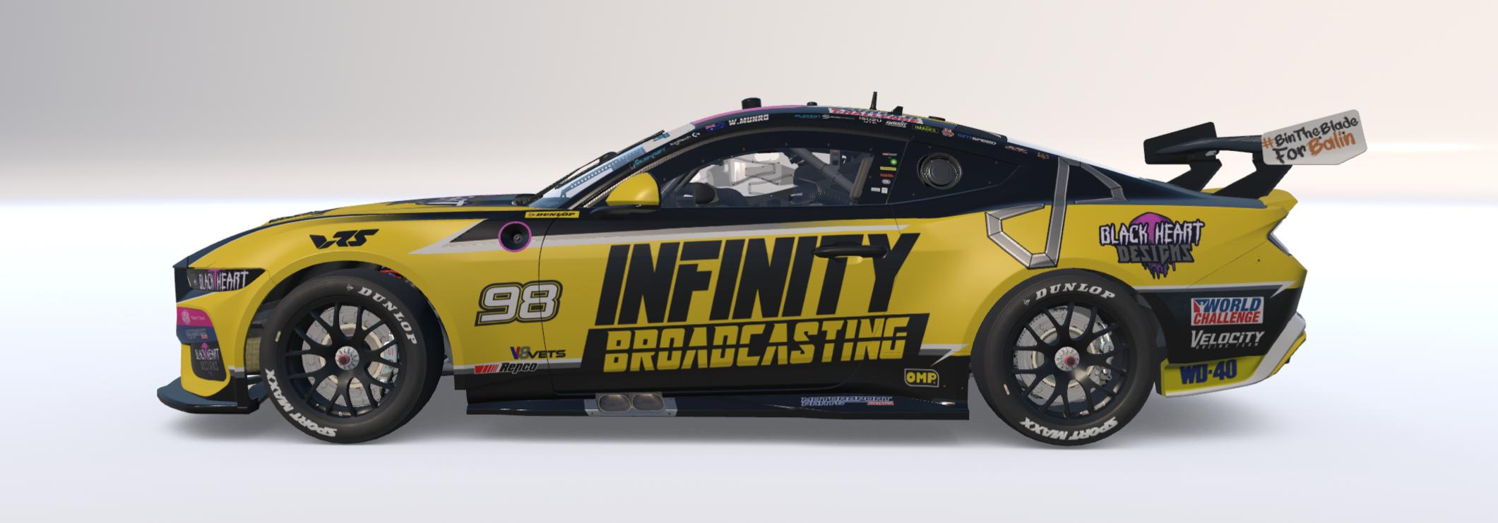Preview of #98 Infinity Broadcasting Gen 3 Mustang by Hamish Munro